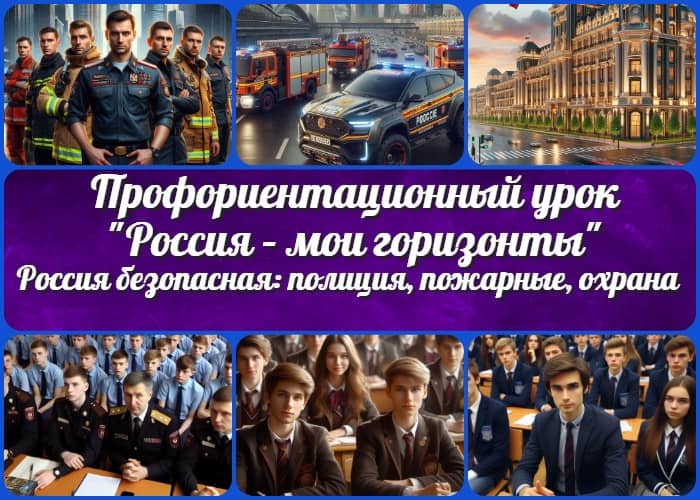 «Россия – мои горизонты». «Россия безопасная: полиция, противопожарная служба, служба спасения, охрана».